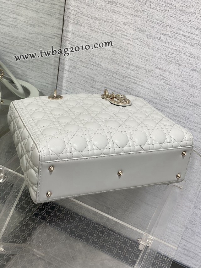 Dior专柜新款迪奥顶级原单Lady最新翻盖羊皮七格手提女包 djfk1111